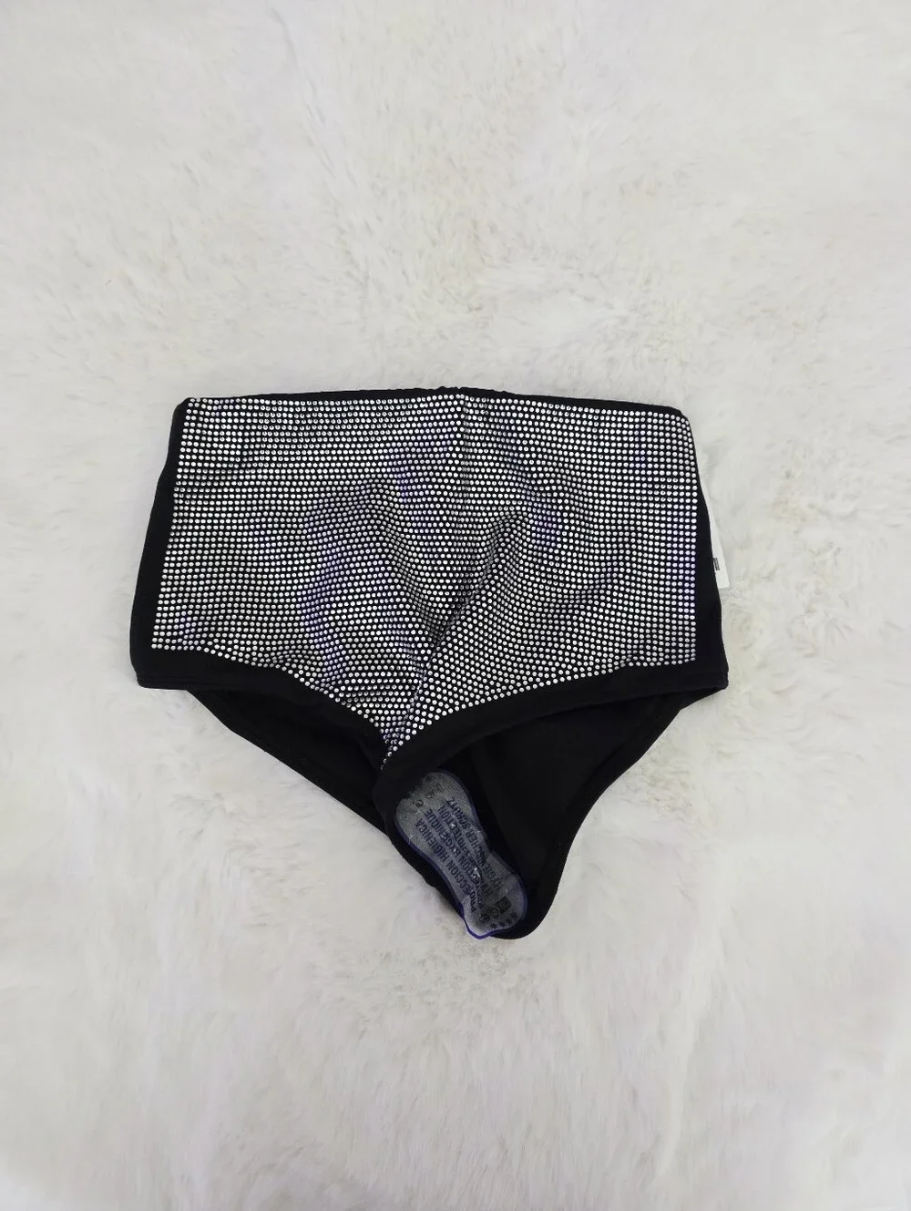 ZARA⛓️‍💥 High Waisted Rhinestone Bikini Bottom SIZE M